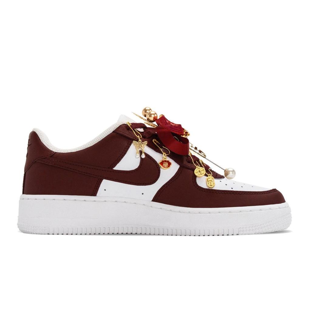 Nike Air Force 1 Auspicious Dragon And Phoenix, Wedding Shoes, Box Cushioning Abrasion Resistant DH2920-111(TeamA-S-BOX)