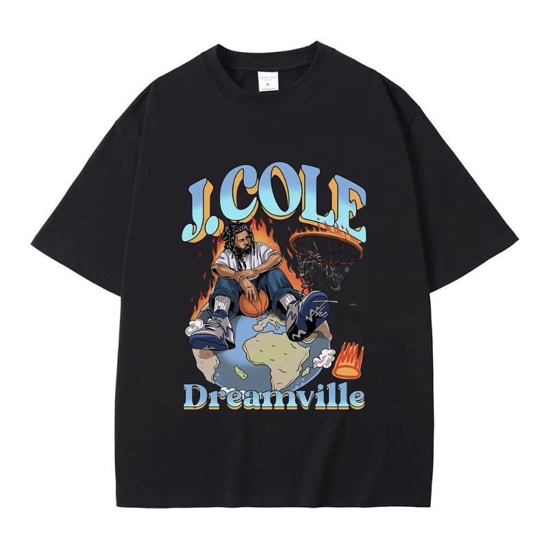 Καλύτερος Διάσημος Ράπερ J Cole The Fader Dreamville Γραφικά Μπλουζάκι Unisex Γυναικεία Hip Hop Vintage Μπλουζάκια Unisex Μόδα Φαρδύ Μπλουζάκι