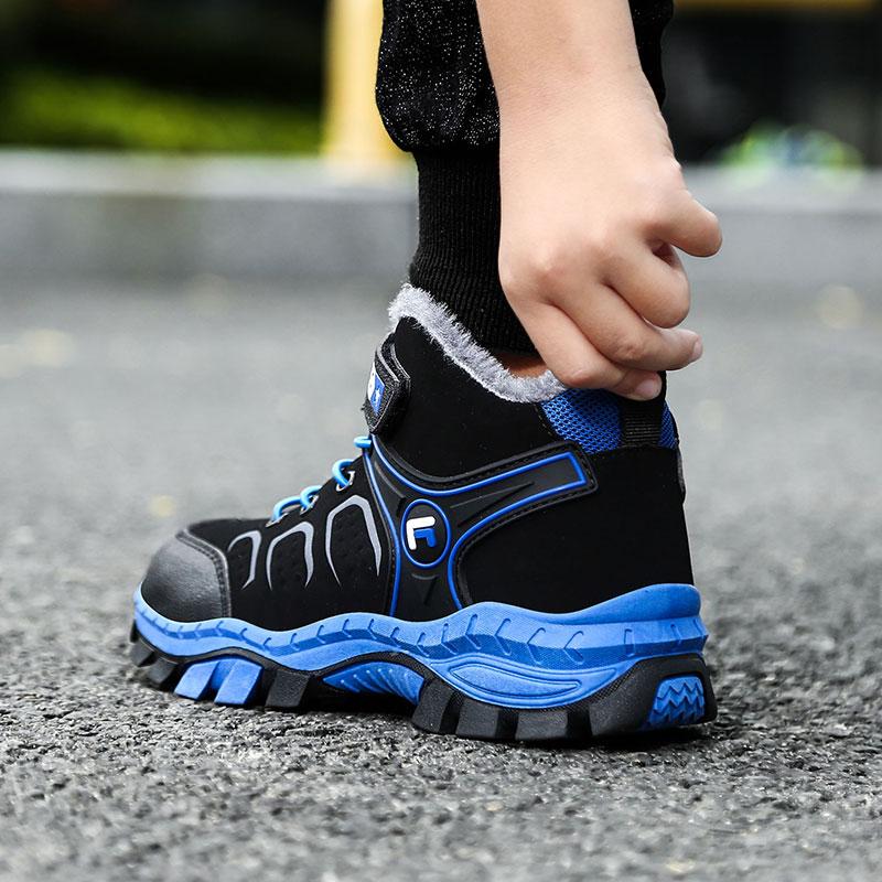 Autumn/Winter Youth Outdoor Sports Hiking Shoes Kids Winter Warm Non-slip Snow Boots