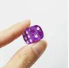 10 Pièces 10 Couleurs Acrylique Transparent 16mm Couleur Transparente Six Faces Point D6 Ensemble de Dés pour Jeux de Société Bar Pub Club Fête Jeu de Société