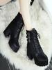Shoetopia Damen Chunky Heel Kurze Stiefeletten mit rutschfester Sohle, Bequeme Trendige Knöchelboots | Weiche Gepolsterte Sohle | Lässig, Party & Winter