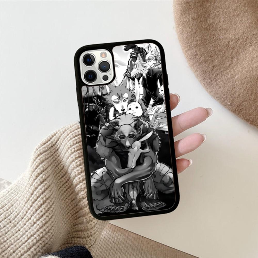 BEASTARS Telefoonhoesje Siliconen PC+TPU Voor Voor IPhone 11 12 13 14 15 16 Plus Pro Max Cover