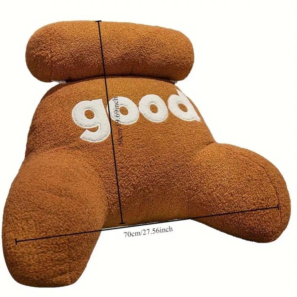 Used Cushion Pillow GOOD Letter Plush Throw Pillow Living Room Bedside Bed Sofa Dining Room Office School Nap Rest Cozy Backrest Cushion Stylish Cute