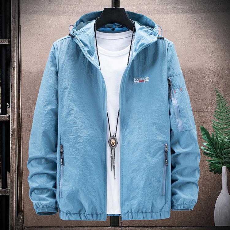 Summer Sunscreen Jacket Men Outdoor Skin Clothing Quick Dry Skin Coat Men Sports Coats Cycling Hiking Fishing Camping Jackets