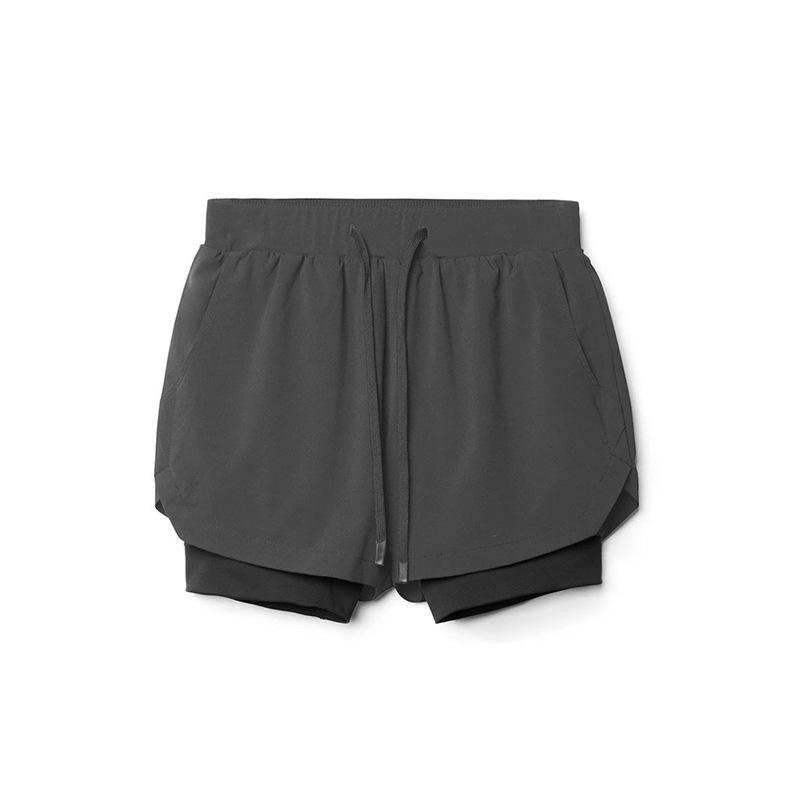 Heren Dubbellaags Ademend Hardloop- & Basketbalshort