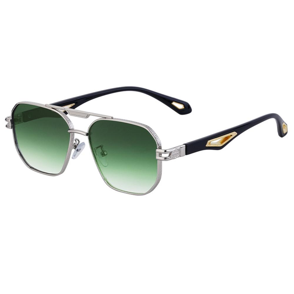 Nouveaux Lunettes de Soleil Carrées Vintage Lunettes de Ski Hommes Femmes Mode Classique Double Pont Verres Dégradés Rétro Designer Lunettes de Soleil Extérieures Anti-UV