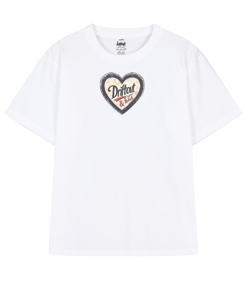 DRIFTOUT Double Layer Level Heart Short Sleeve T-Shirt (3 Colors)