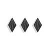 1Pcs Carbon Fiber Car Steering Wheel Center Emblem Sticker For Outlander RalliArt ASX Pajero Lancer Interior Decor