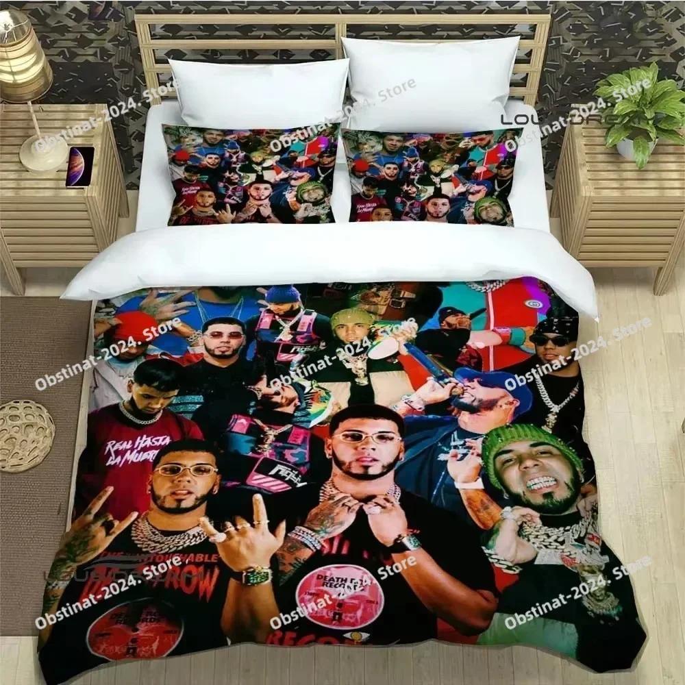 Rapper Anuel AA Printed Bedding Sets Exquisite Bed Supplies Set Duvet Cover Bed Comforter Set Bedding Set Luxury Birthday Gift