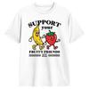 Harajuku Tshirt Support Your Fruity Friends Love Wins Gay Pride Lgbtq Pure Cotton Tshirts Fashion Tshirt Short Sleeve Tops
