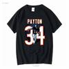 Walter Payton T Shirt Black Cotton All Sizes S To 5XL JJ4576 Vintage Washed Stylish Slightly Top For Everyday Wear Streetwear