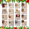 Cute Cat Collection Christmas Advent Calendar 24 Day Countdown with Ornaments Acrylic Ornaments 2D Kitty Holiday Decorations Gift for Kids,