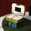 Natural Stone Velvet Jewelry Box Earrings Ring Portable Necklaces Travel Storage Jewelry Box