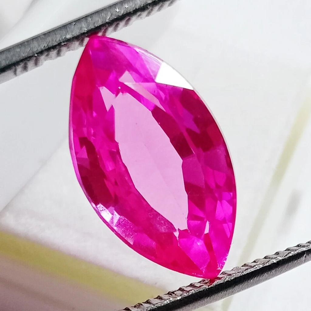 Amazing Pink Sapphire Natural 11-13 Ct Marquise Cut Stunning Certified Gemstone