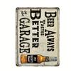 FJ Vintage Bar Signs Bar Decor Funny Bar Open Metal Signs for Home Bar Man Cave Decor Signs 20x30 Cm Retro Bar Metal Iron Signs