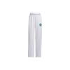 Verbiage Doubleknit Joggers With Badge Detail And Side Slits Women Bottoms White JE3615