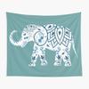 Elephant Tapestry Bohemian Hippie Tapestry Mystic Mandala Aesthetic Tapestry Wall Hanging for Home Living Room Bedroom Dorm