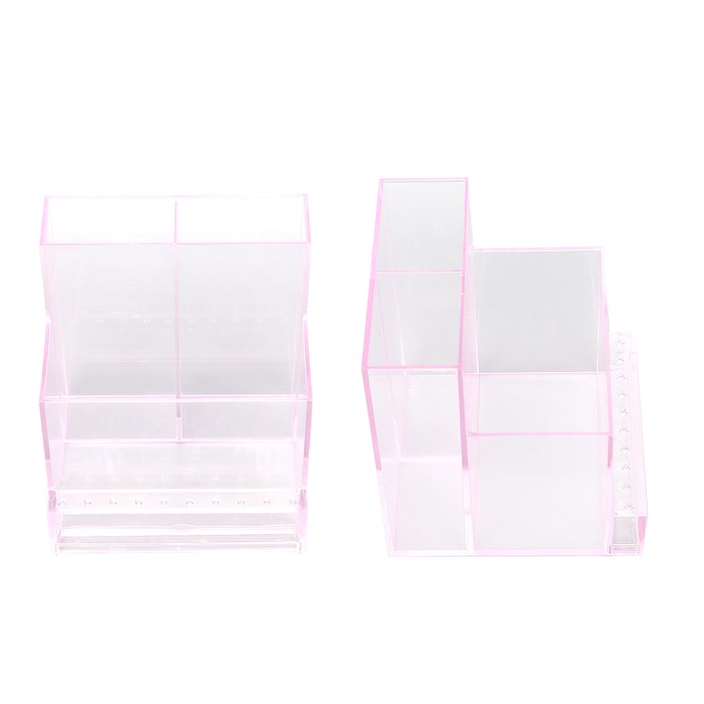 Nail Drill Machine Storage Box Acrylic Manicure Tool Storage Box Nail Art Storage Rack Pink