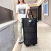 Large Capacity Three-layer Expansion Dry and Wet Separation Clothing Moving with Wheels Storage Bag Can Be Put On Tie Rod Luggage Bag