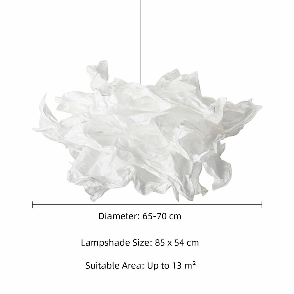 Natural Light Paper Lampshade Paper-based Simple Lampshade Art DIY Cloud Lampshade Wedding Hall