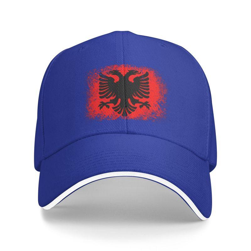 Móda Albania Flag Baseballová čepice Unisex Ženy Nastavitelný Albánský Orel Znak Táta Klobouk Venkovní