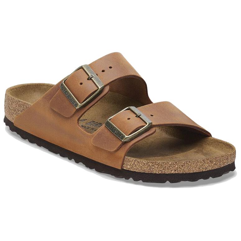Birkenstock Arizona Abrasion Resistant Abrasion Resistant Slide Slippers Unisex Brown Regular 1028272
