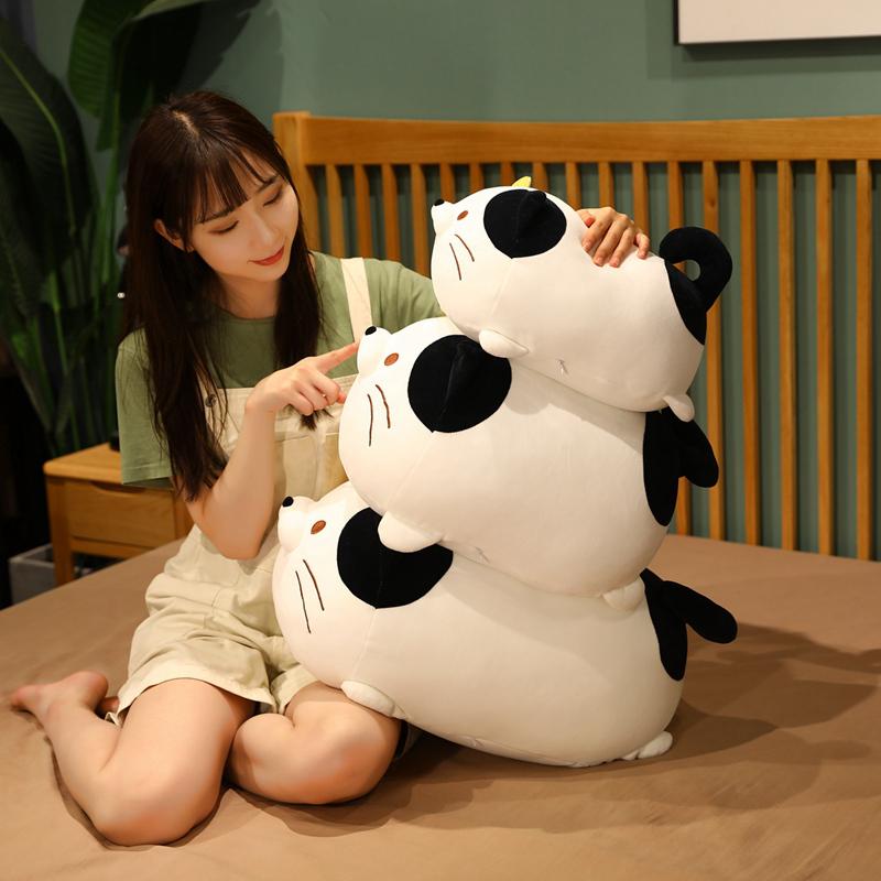 35-60CM Kawaii Lovely's Beard Knödel Katze Stofftier Plüschtiere Niedliche Dicke Getigerte Katzen Spielzeug Kissen Kinderspielzeug Geschenke