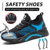 Plus Size 39- 48 Lightweight Men's Safety Shoes Anti-smash Anti-puncture Work Sneakers Steel Toe Shoes Protective Safety Boots