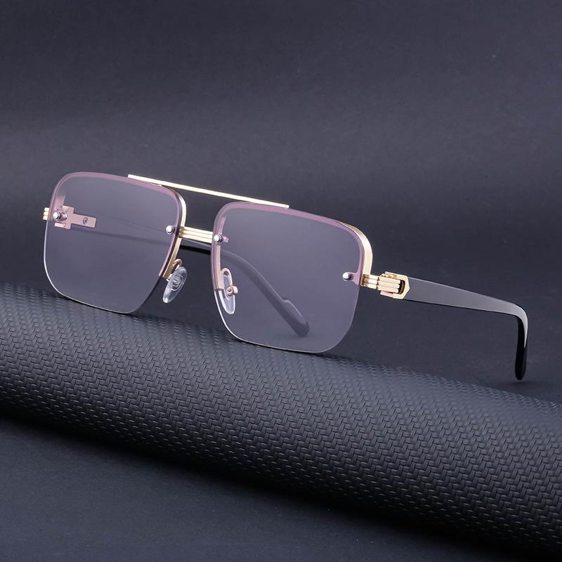New Half-Frame Trimmed Sunglasses For Women'S High-End Driving Sunglasses For Men'S Glasses