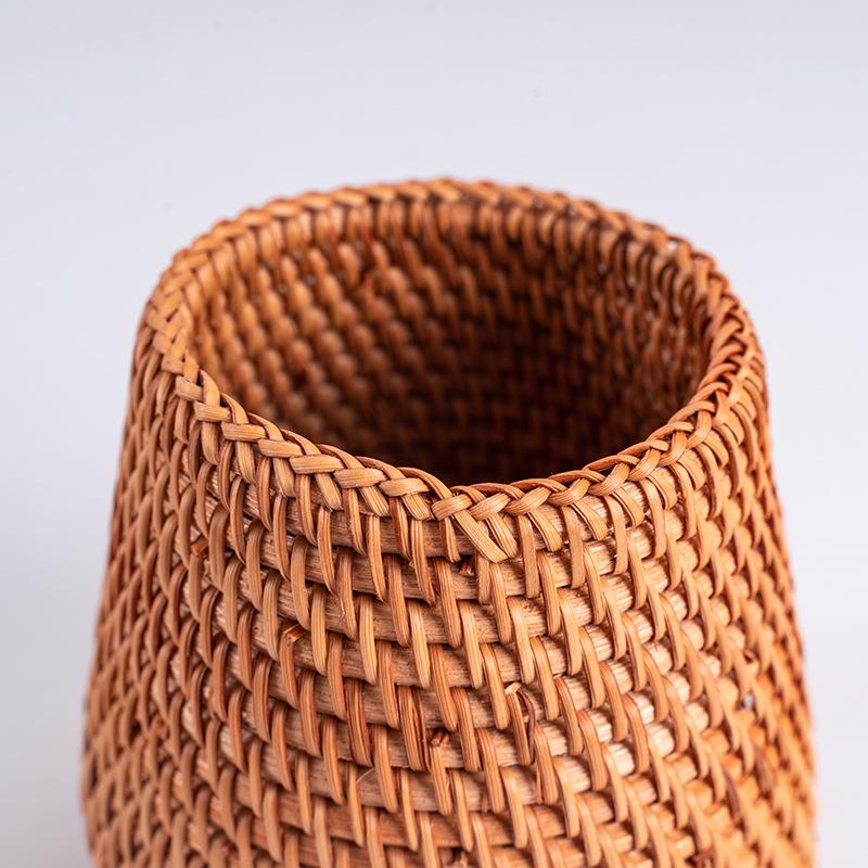 Vietnam Rattan Tea Caddy & Pen Holder Set
