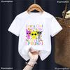 2025 Just A Girls Who Loves Sprunki Graphic Printed Tshirt Girls/Boys Funny Birthday Party T-Shirt Summer Solid T Shirt Top