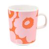 Marimekko Unikko Pink and 75854 075854 Western Scandinavian Scandinavian Design Mug, 250ml, Pattern, Orange, 132, Tableware, Tableware, [product]