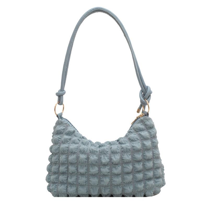 Kleine frische Bubble Bag Damen weiche plissierte Achseltasche Mädchen Mode trendige Schultertasche einfache Handtasche