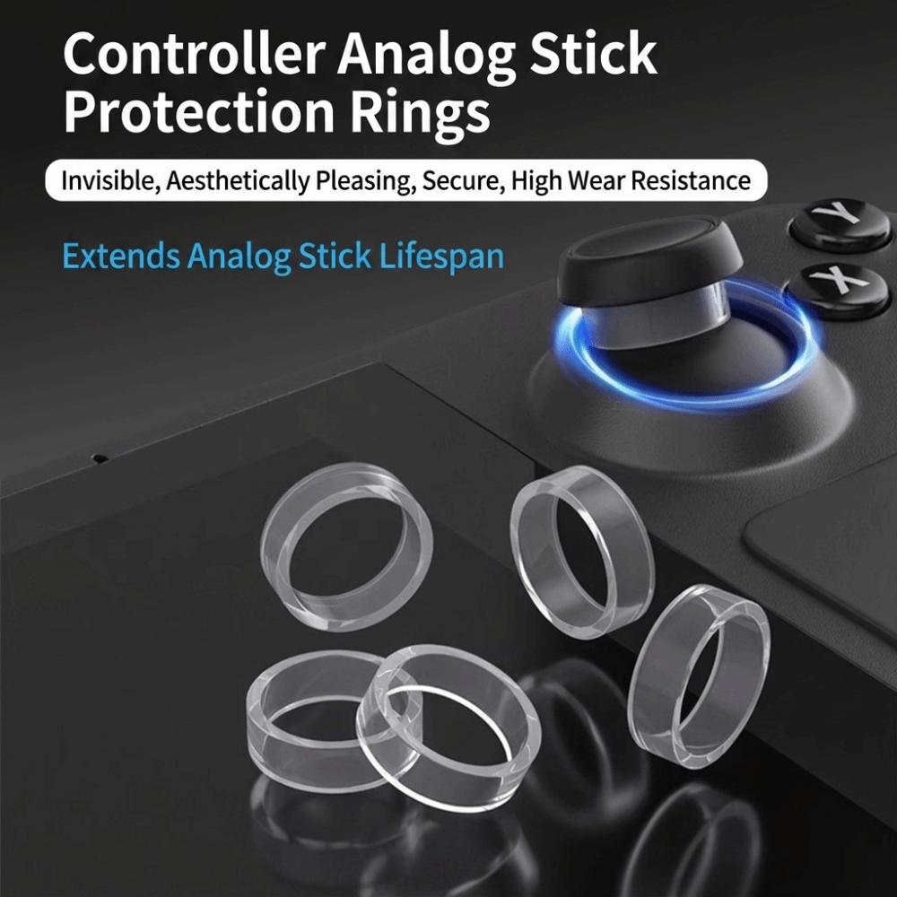 8PCS Transparent Joystick Silicone Guards for PS5 PS4 Pro Xbox VR2 ROG Joystick Protection