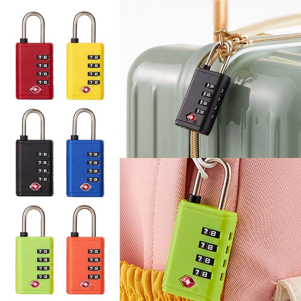 Security Tool Customs Password Lock TSA Cabinet Padlock 4 Digit Combination Lock for Travel