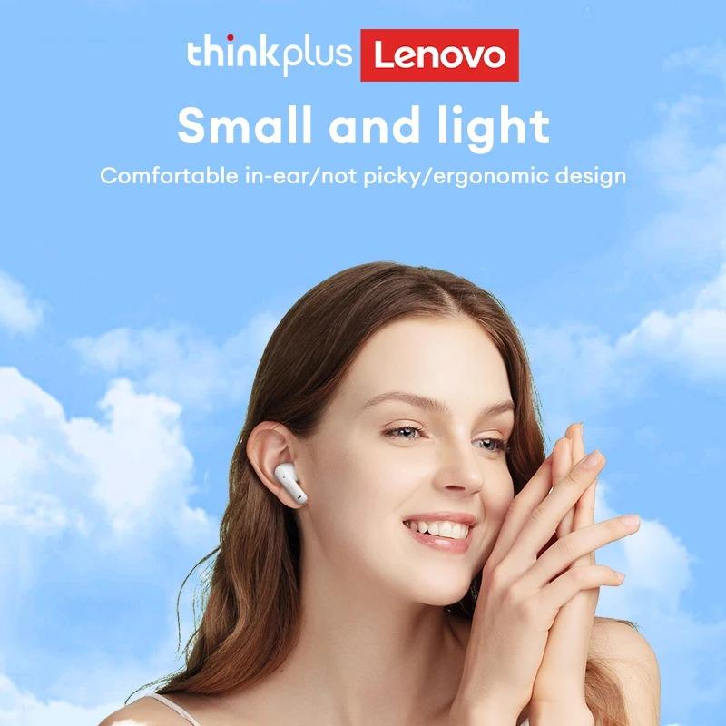 New Lenovo EA210 Earphones Wireless Bluetooth 5.3 Noise Cancelling Headset HiFi Stereo Music Touch Low Latency Gaming Headphones