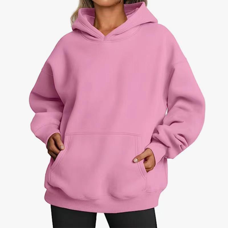 2024 Women's Casual Hooded Sweatshirt with Pockets - Loose Fit Pullover, Spring Bestseller
