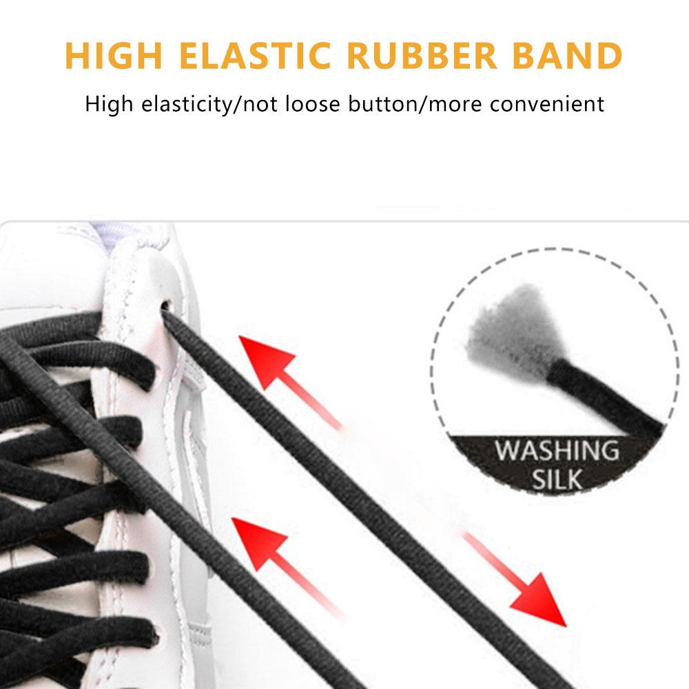 Elastic Shoe Laces No Tie Shoelaces For Adults & Kids Shoes Elastic Lazy Shoelaces Sport Sneakers Shoe Strings No Tie Shoelaces