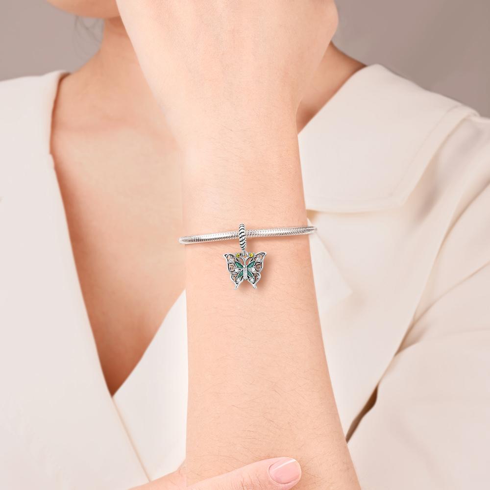 Charm Bead Charms Plata Butterfly Dragonfly Flower copper Plated Ideal For Charm Bead Charms copper Plated Authentic Bracelets for Jewellery Making