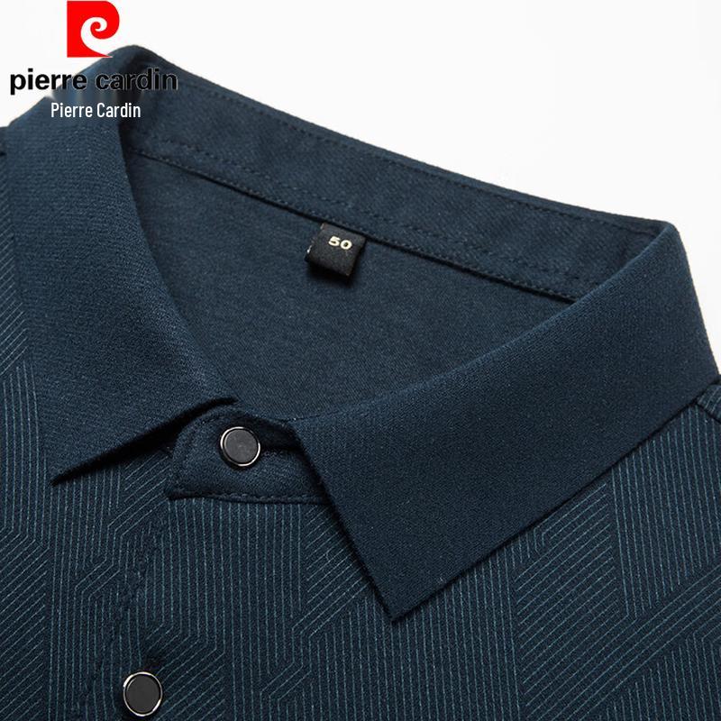 Pierre Cardin Men's Business Casual Long Sleeve Polo Shirt
