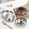 Multipurpose Stainless Steel Plate Small Dishware For Condiments Snacks And Korean Side Dishes For Home Commercial Use