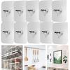 10 stuks muurhangende naadloze spijkers schroefstickers punch-free muurhaken voor fotolijst schilderij klok niet-sporen klevende spijkers