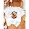European Sizes MY BEST FRIEND Golden RETRIEVER Cute Girl's Summer Short-Sleeve Casual Breathable T-Shirt