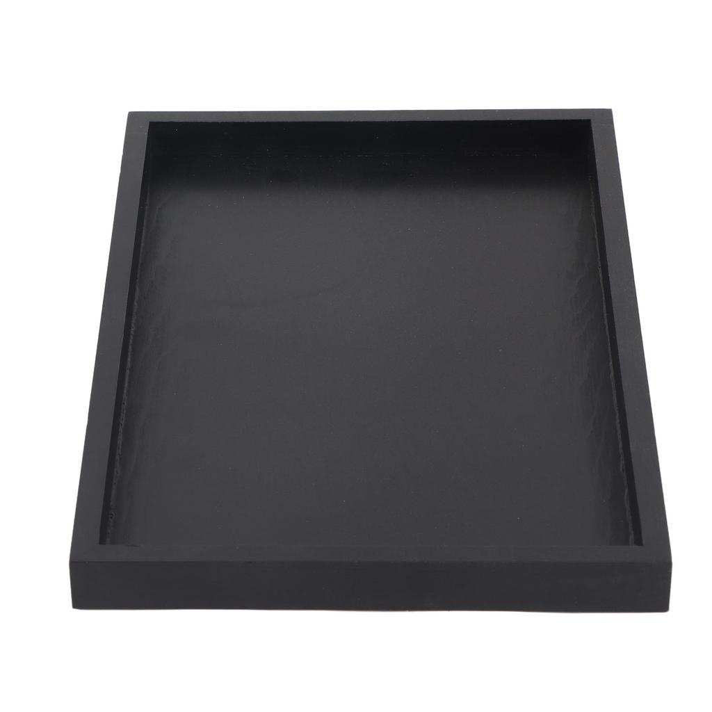 Rectangle Shape Solid Wood Tea Coffee Snack Food Serving Tray Plate Restaurant Trays 30*20*2cm