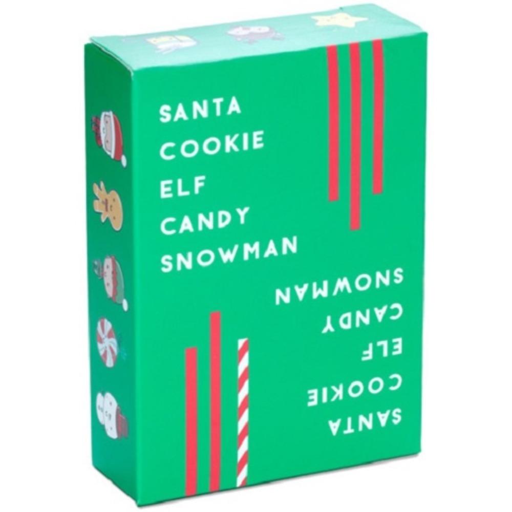 9*6cm Santa Cookie Elf Candy Snowman : Christmas Card Card Game