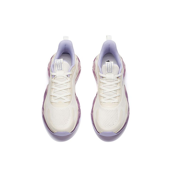 Anta Retro Dad Shoes Off White Purple Women 122035501-13