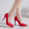 High Quality Fashion Solid Women's Shoes Formal Glossy Stilettos Elegant Sexy Comfortable Office Pointed Toe Zapatos Mujer