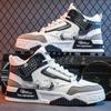 Fashion Designer Shoes for Men Casual Platform Sneakes Two-tone Lace Up Trainers Fashion Student Sneakes Mens Vulcanized Tenis Masculino