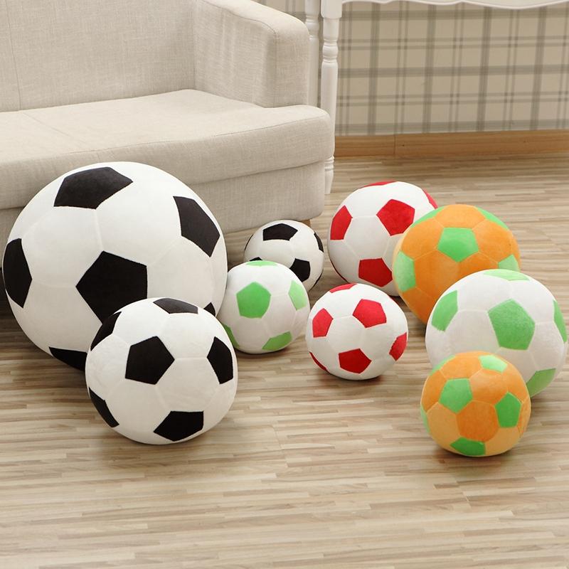 1pc 20cm/30cm/45cm Soft Football Shape Stuffed Doll Soccer Plush Toy Kids Baby Gift New Mascot Ball Party Decoration