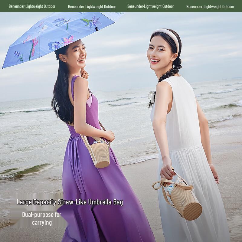 beneunder Portable UV Protection 5-Fold Sun & Rain Umbrella